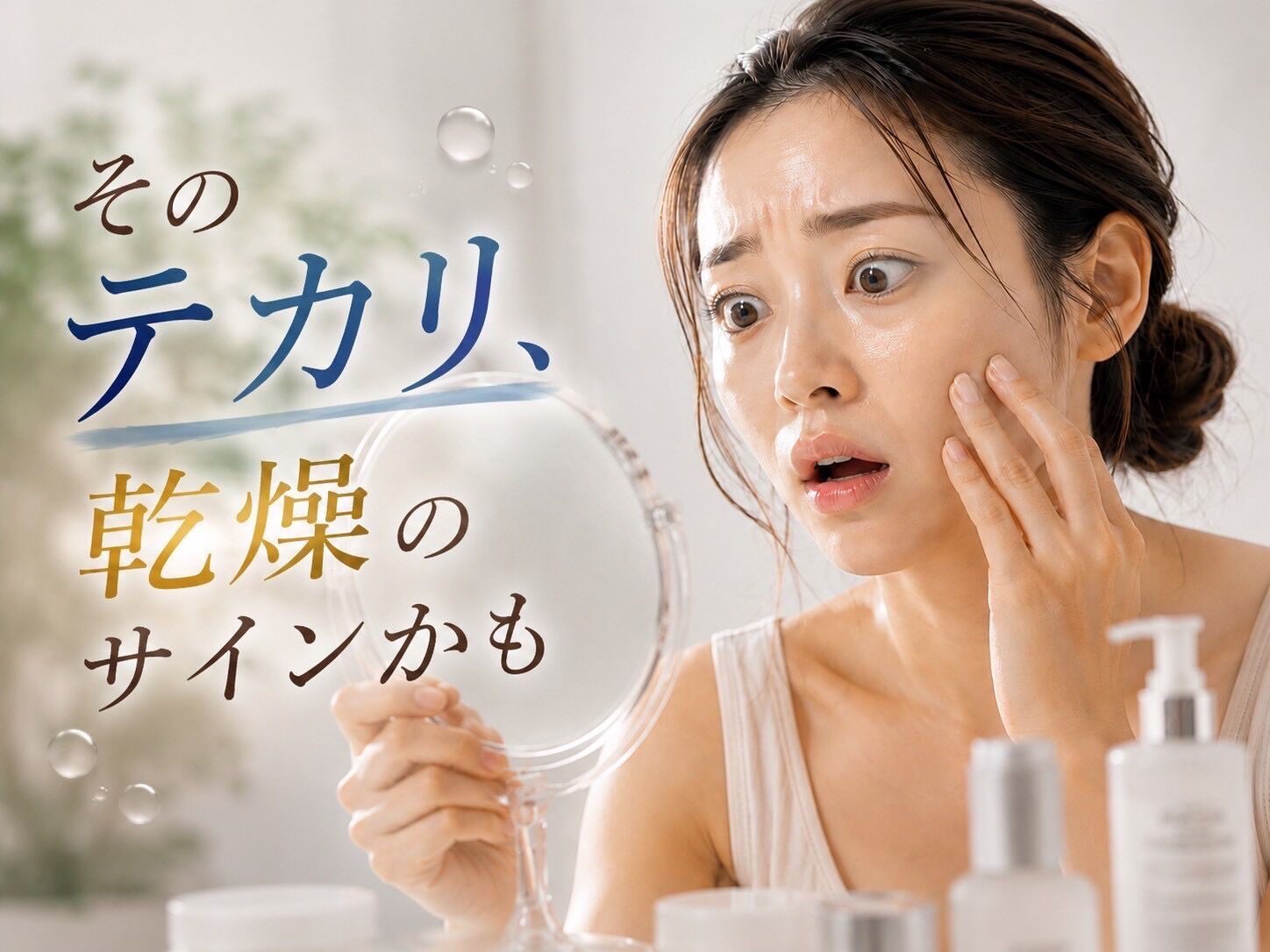 そのテカリ、実は〝乾燥″が原因かも！女性に増える肌悩み
