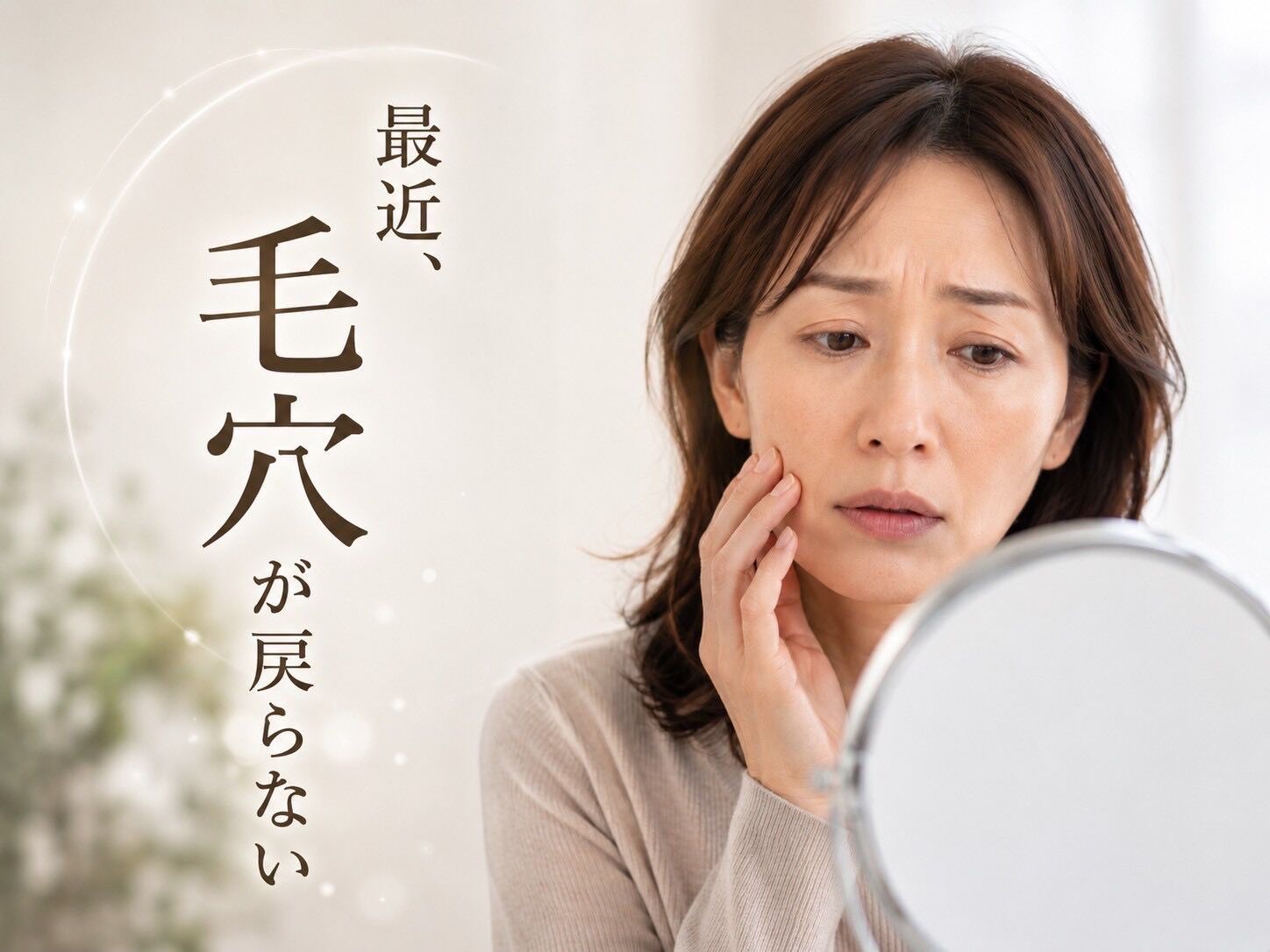40代の毛穴・乾燥・化粧ノリ悩みへ｜“落としすぎないケア”で肌を整える新習慣